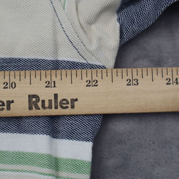 Callaway Shirt Mens L Gray Multicolor Striped Polo Sport Short Sleeve LOGO - Picture 6 of 16